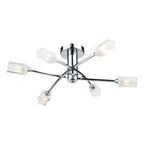Morgan 6 Light Semi Flush Polished Chrome<br>Polished Chrome