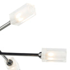 Morgan 6 Light Semi Flush Black Chrome<br>Polished Black Chrome