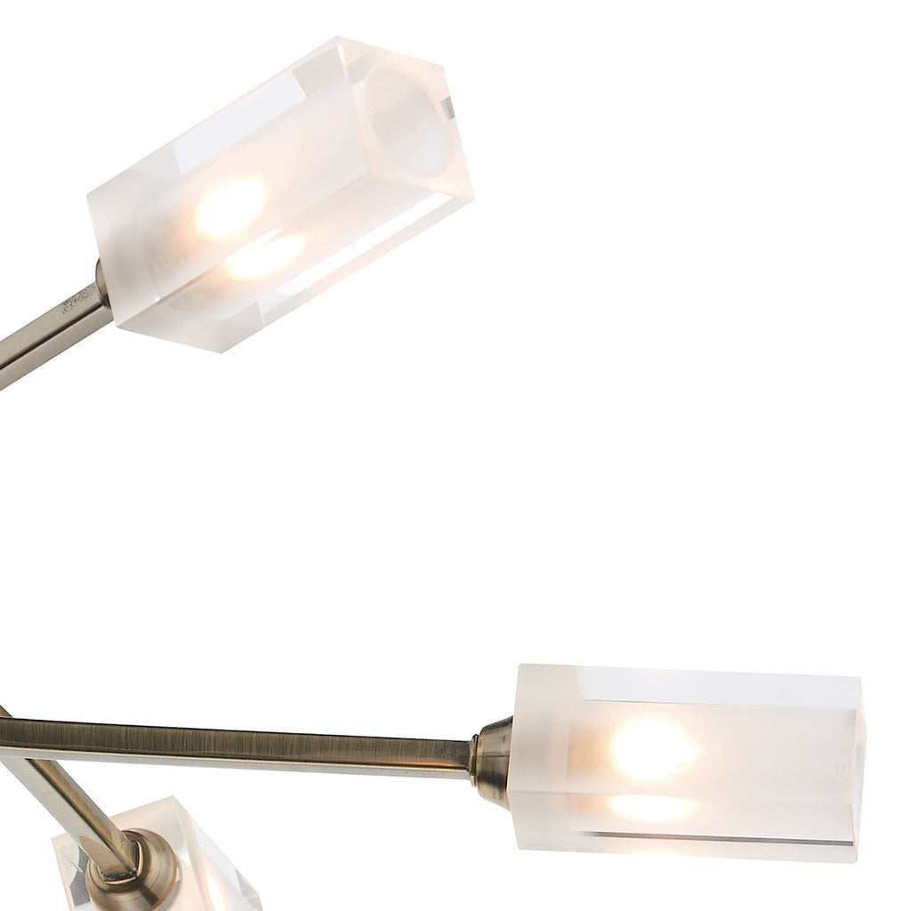Morgan 6 Light Semi Flush Antique Brass<br>Antique Brass