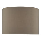 Mubina Grey Faux Silk Drum Shade 30cm<br>Grey