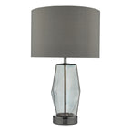 Mubina Touch Table Lamp Black Chrome Smoked Glass With Shade <br>Smoked Glass