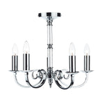 Murray 5 Light Dual Mount Pendant Polished Chrome<br>Polished Chrome
