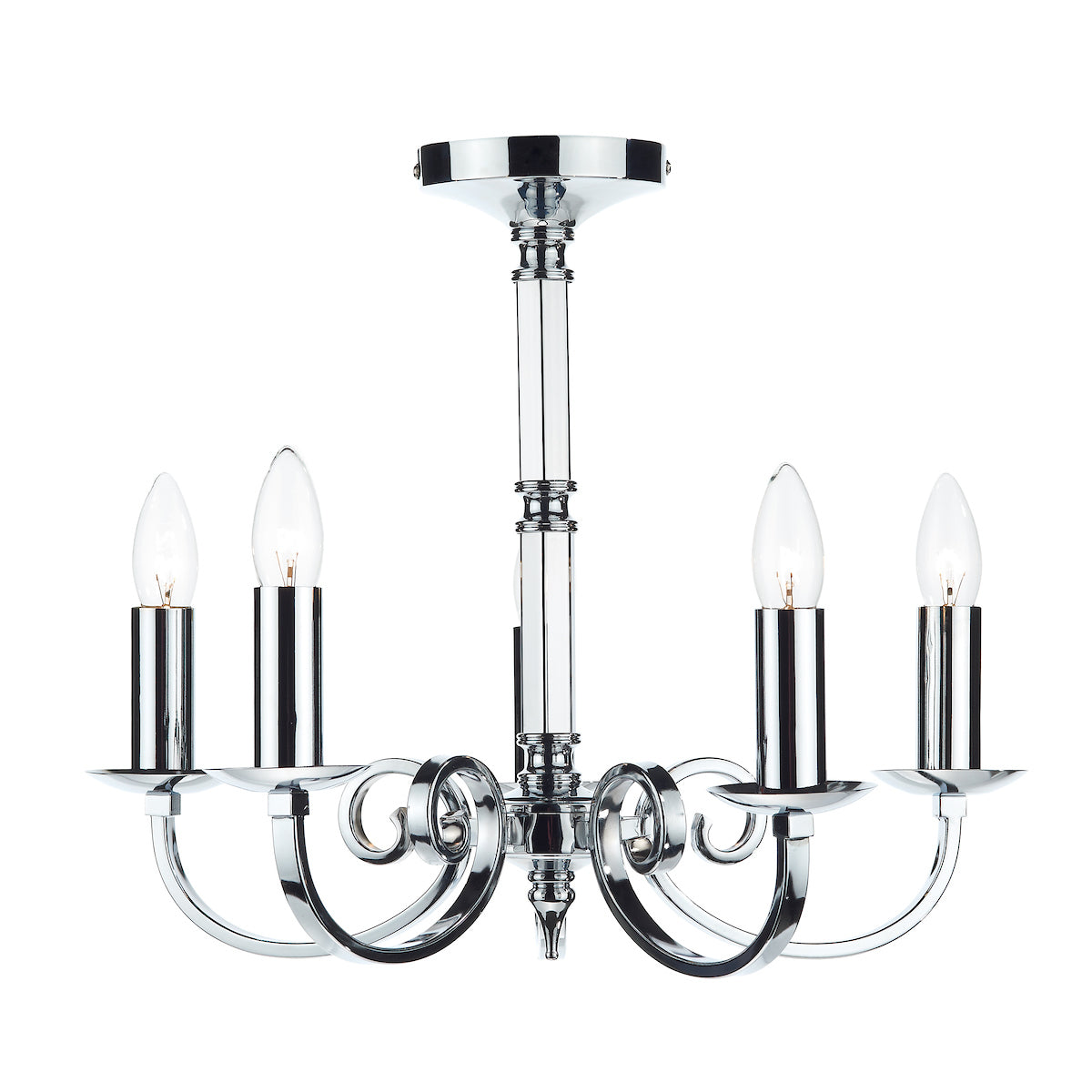 Murray 5 Light Dual Mount Pendant Polished Chrome<br>Polished Chrome