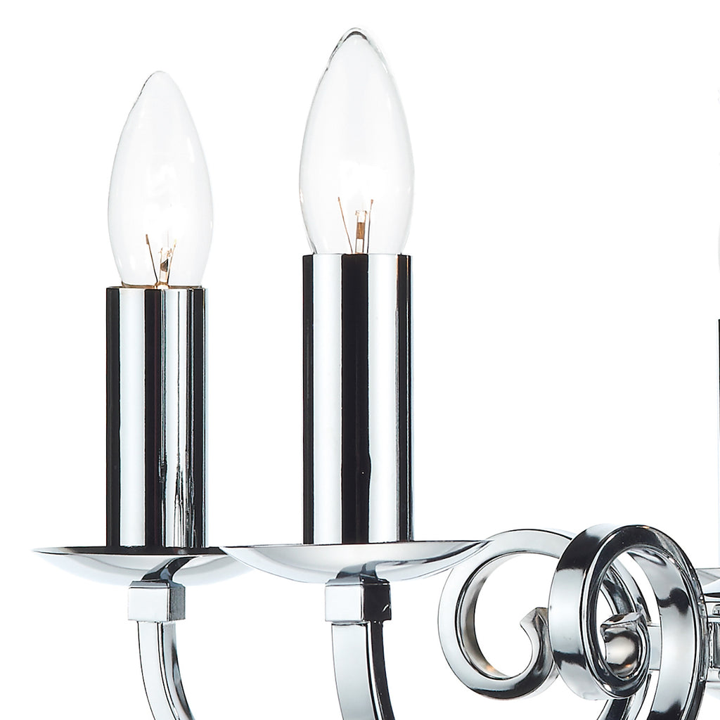 Murray 5 Light Dual Mount Pendant Polished Chrome<br>Polished Chrome