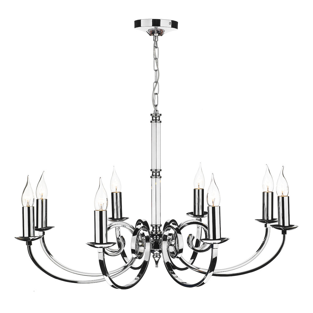 Murray 8 Light Dual Mount Pendant Polished Chrome<br>Polished Chrome