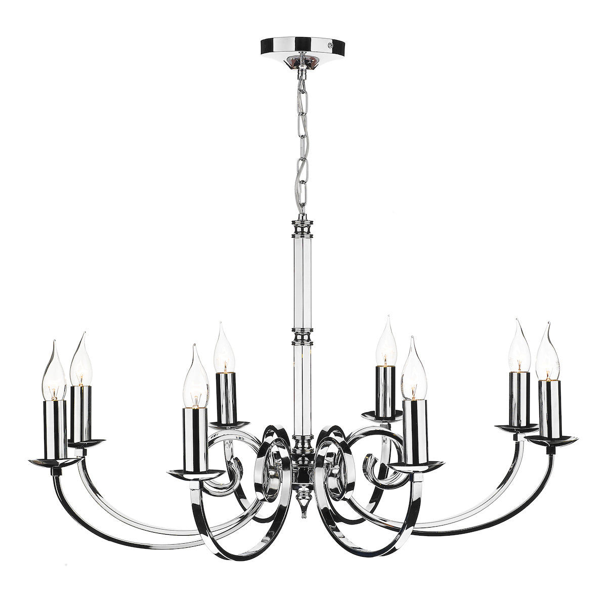 Murray 8 Light Dual Mount Pendant Polished Chrome<br>Polished Chrome