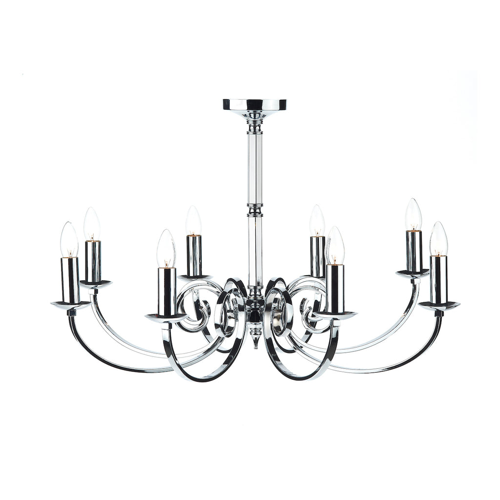 Murray 8 Light Dual Mount Pendant Polished Chrome<br>Polished Chrome