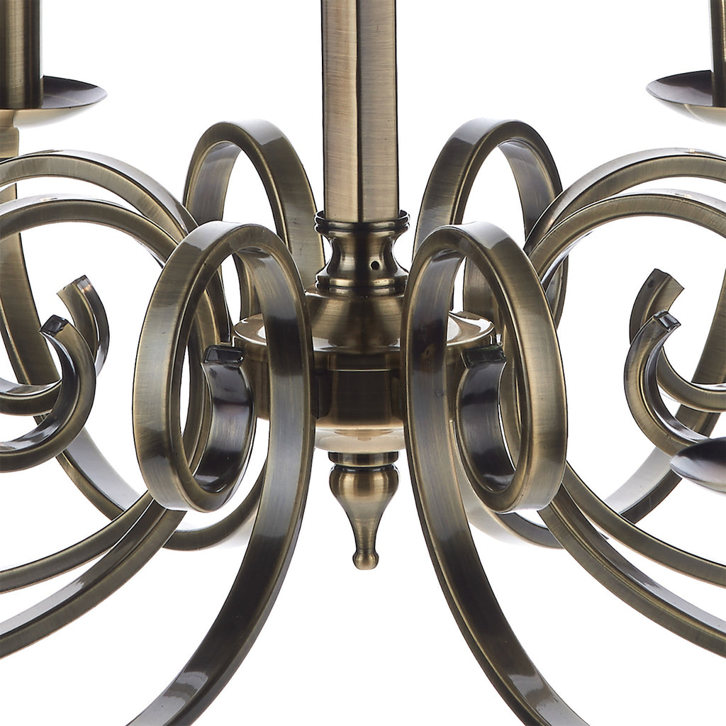 Murray 8 Light Dual Mount Pendant Antique Brass<br>Antique Brass