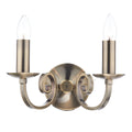 Murray Double Wall Bracket Antique Brass<br>Antique Brass