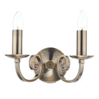 Murray Double Wall Bracket Antique Brass<br>Antique Brass