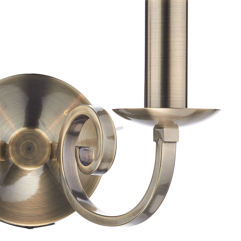 Murray Double Wall Bracket Antique Brass<br>Antique Brass
