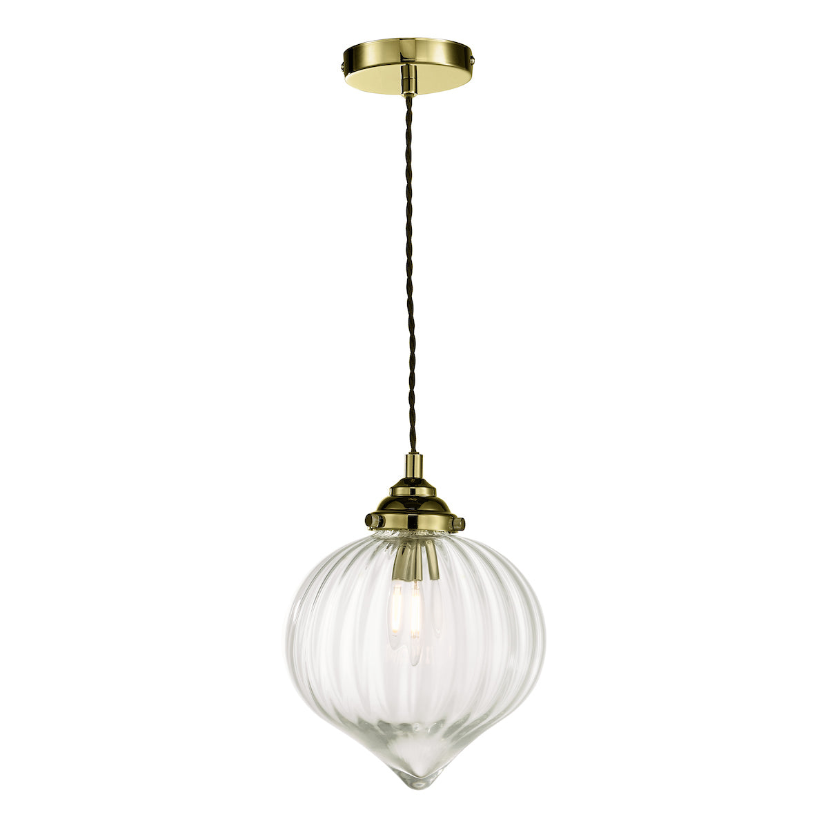 Mya 1 Light Single Pendant Antique Brass Glass<br>Antique Brass
