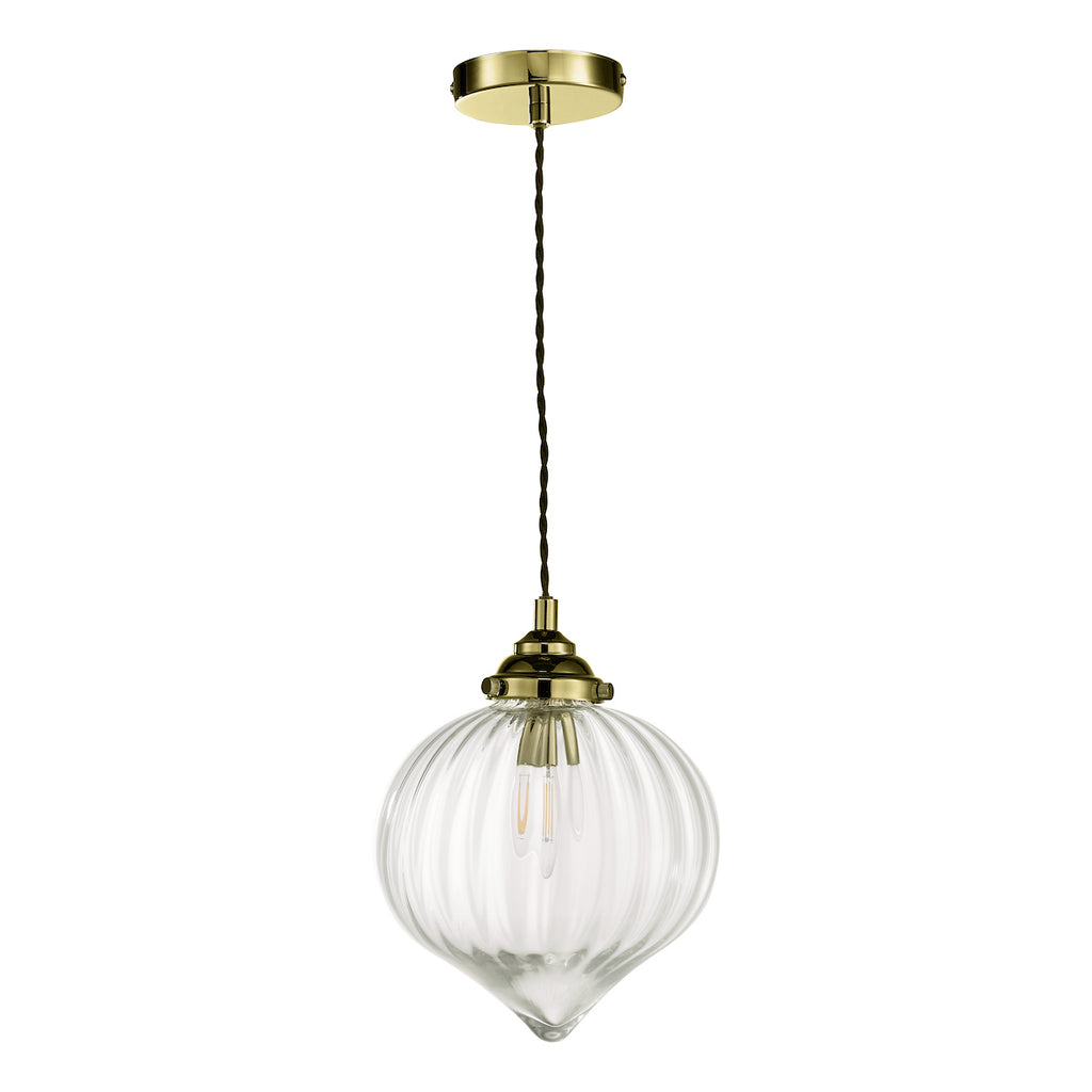 Mya 1 Light Single Pendant Antique Brass Glass<br>Antique Brass