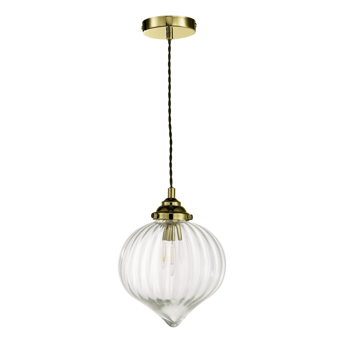 Mya 1 Light Single Pendant Antique Brass Glass<br>Antique Brass