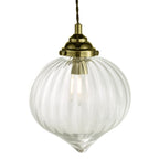 Mya 1 Light Single Pendant Antique Brass Glass<br>Antique Brass