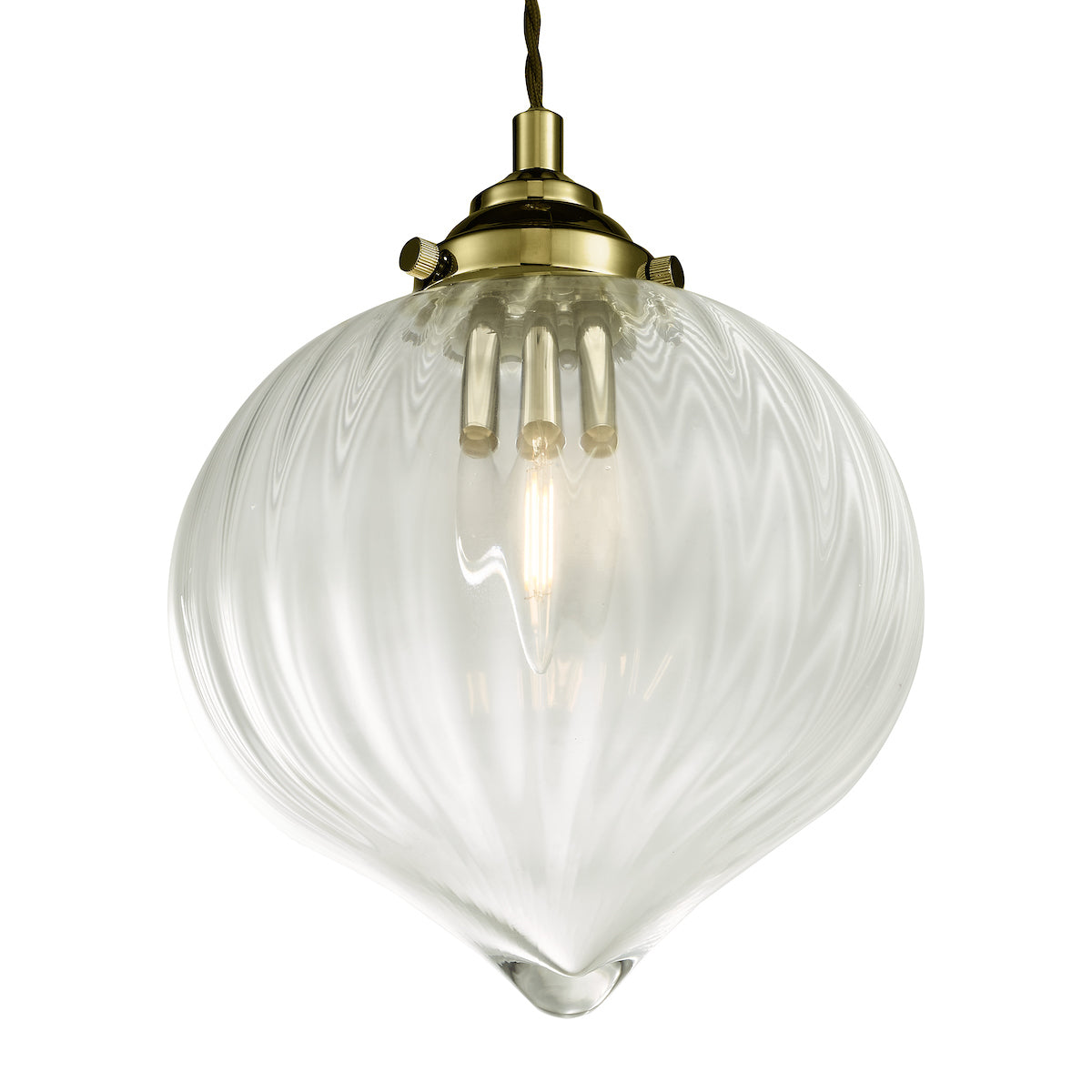 Mya 1 Light Single Pendant Antique Brass Glass<br>Antique Brass
