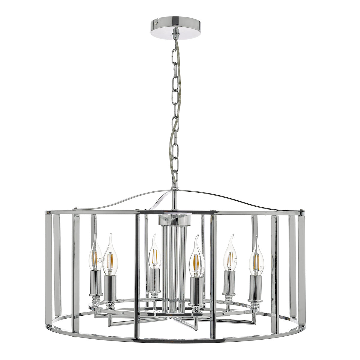 Myka 6 Light Pendant Polished Chrome<br>Polished Chrome