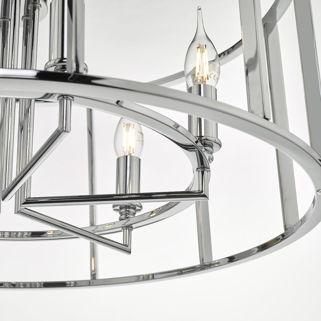 Myka 6 Light Pendant Polished Chrome<br>Polished Chrome