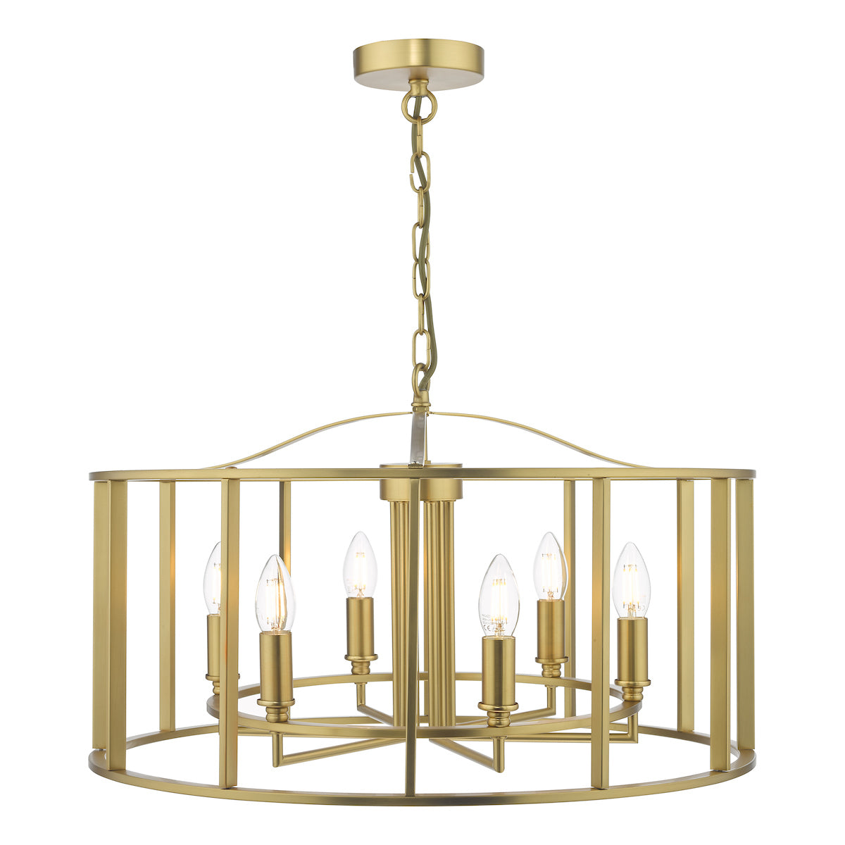 Myka 6 Light Pendant Brushed Bronze<br>Brushed Bronze