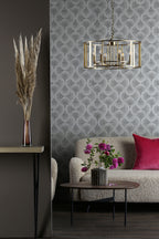 Myka 6 Light Pendant Brushed Bronze<br>Brushed Bronze