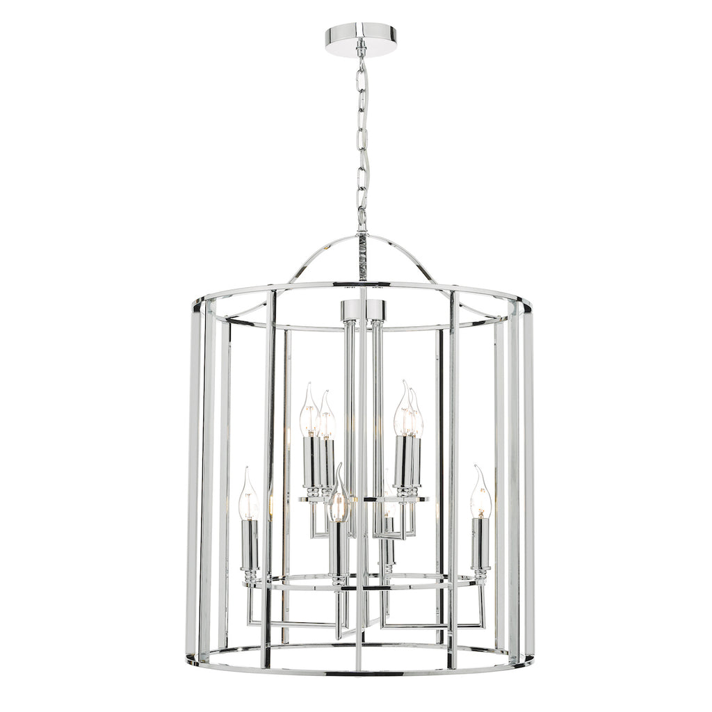 Myka 8lt Lantern Polished Chrome<br>Polished Chrome