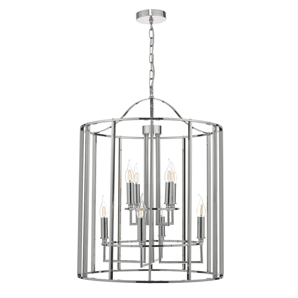 Myka 8lt Lantern Polished Chrome<br>Polished Chrome