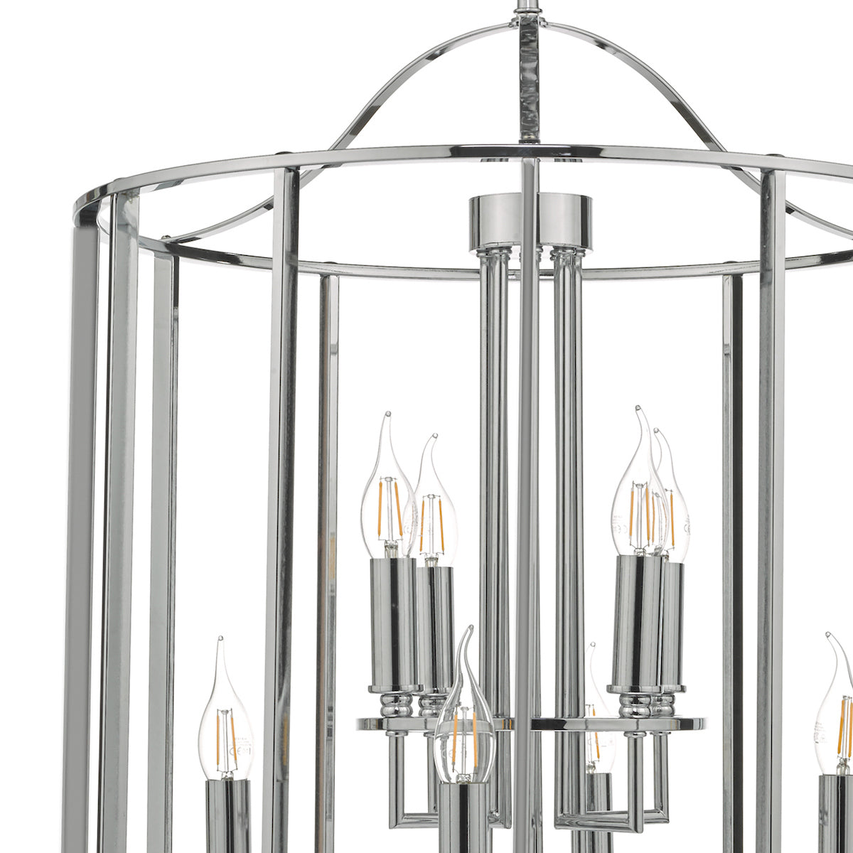 Myka 8lt Lantern Polished Chrome<br>Polished Chrome