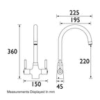 Bristan Monza Easyfit Mono Sink Mixer - Chrome