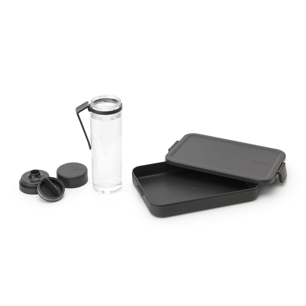 Brabantia Make & Take Break Set 2 Pieces (Water Bottle Lunch Box Flat)