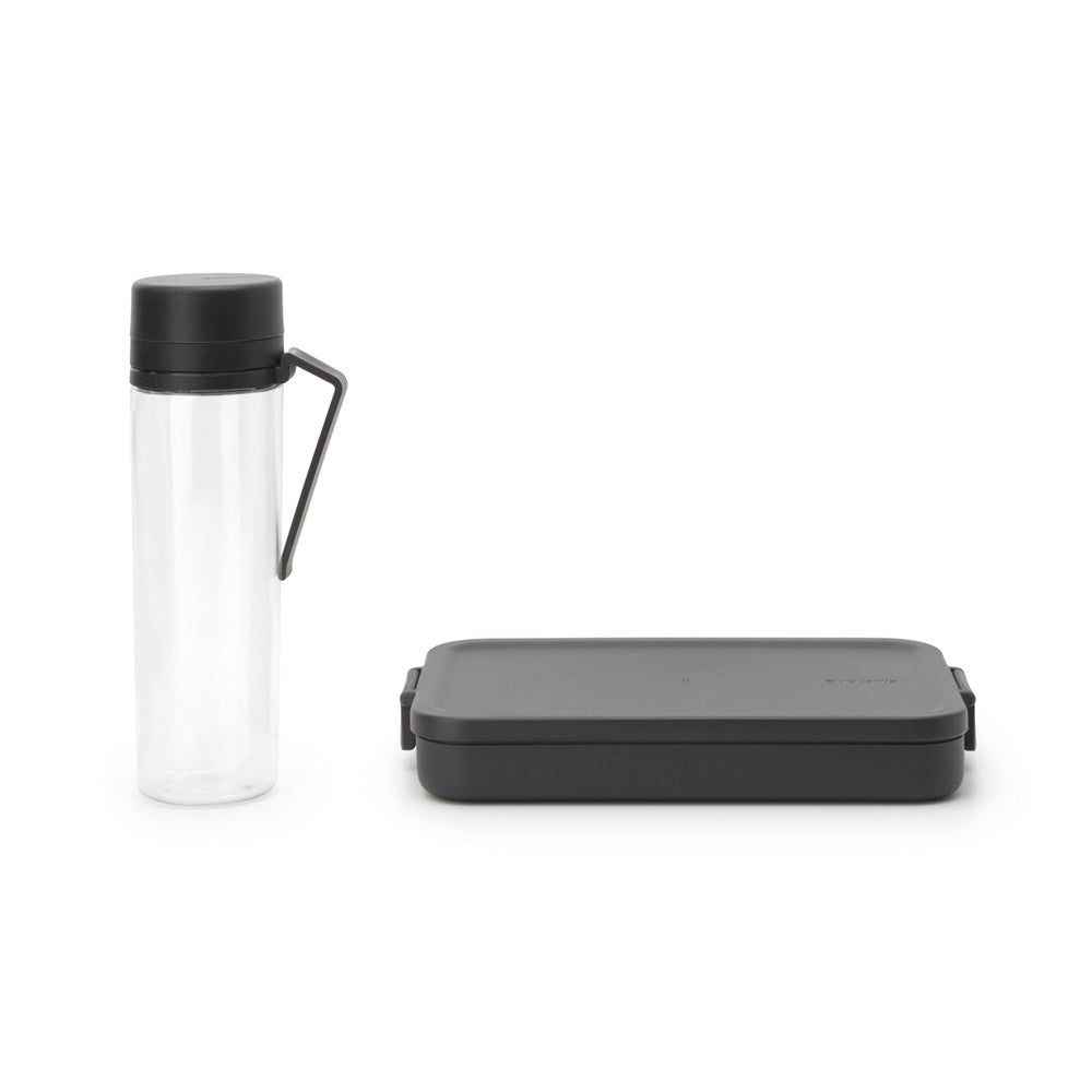 Brabantia Make & Take Break Set 2 Pieces (Water Bottle Lunch Box Flat)