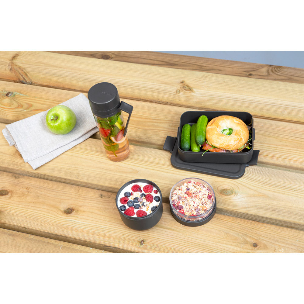 Brabantia Make & Take Breakfast and Lunch Set 3 Pieces (Water Bottle Breakfast Bowl Lunch Box Medium)