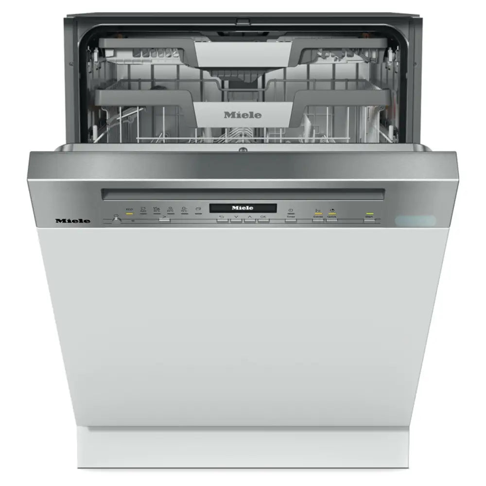 Miele G7210 SCi CleanSteel GB Semi Integrated Dishwasher -  14 Place Settings -  A Rated