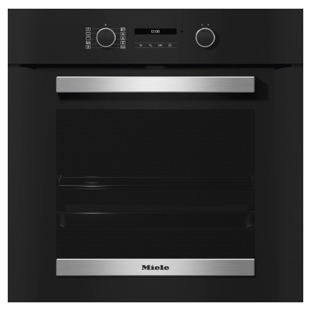 Miele H2465BP Pyrolytic Built-in Single Oven - Black