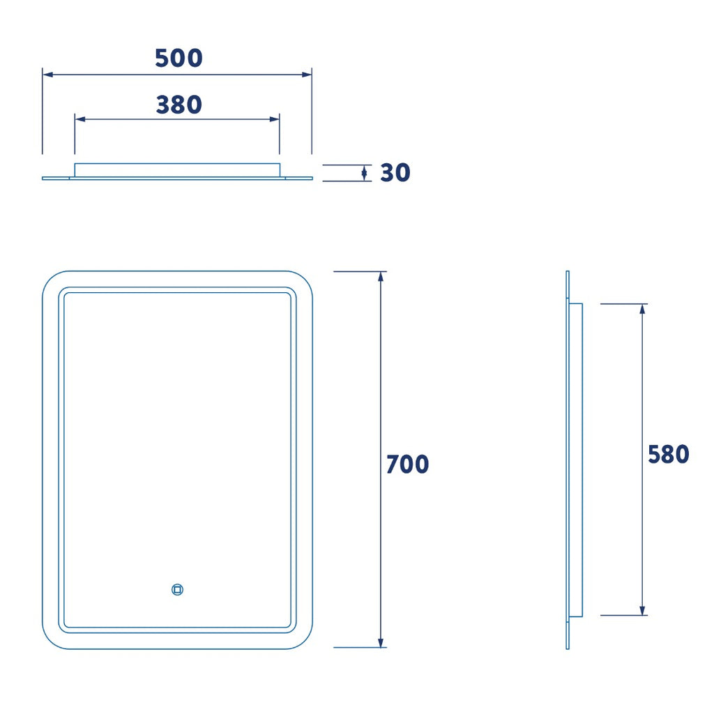 Croydex Chawston Illuminated Mirror