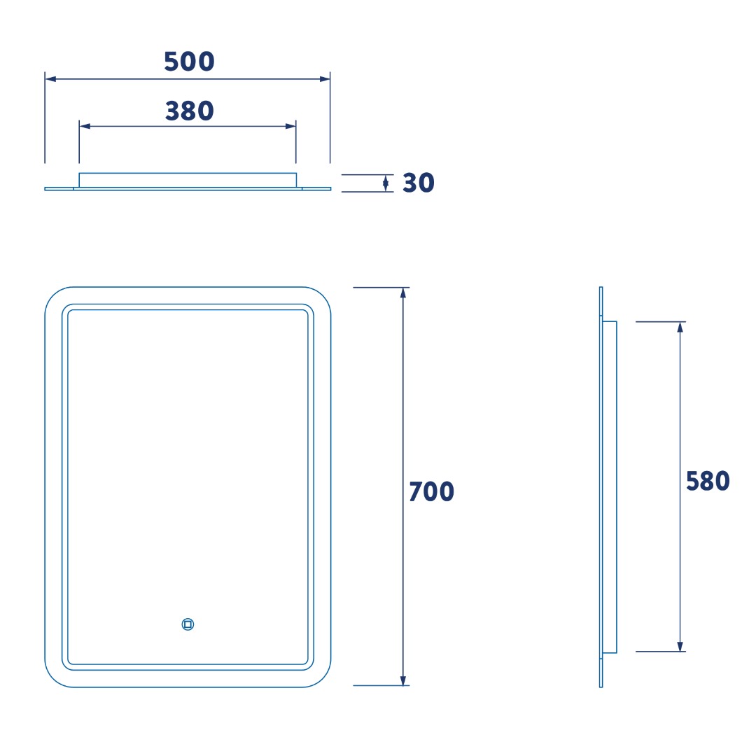 Croydex Chawston Illuminated Mirror