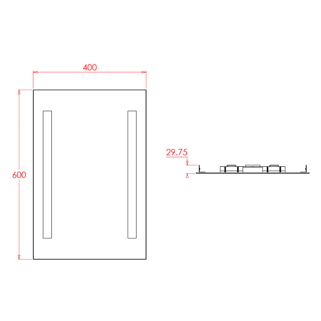 Croydex Thornton Illuminated Mirror