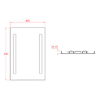 Croydex Thornton Illuminated Mirror