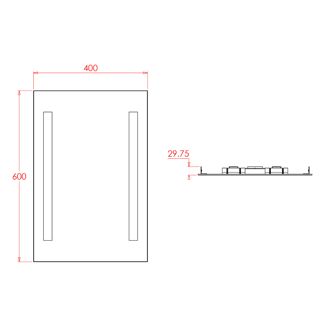 Croydex Thornton Illuminated Mirror