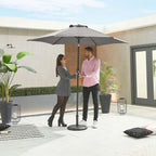 Nova <br> Antigua Aluminium Parasol 2.4m Round Grey