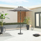 Nova <br> Antigua Aluminium Parasol 2.4m Round Grey