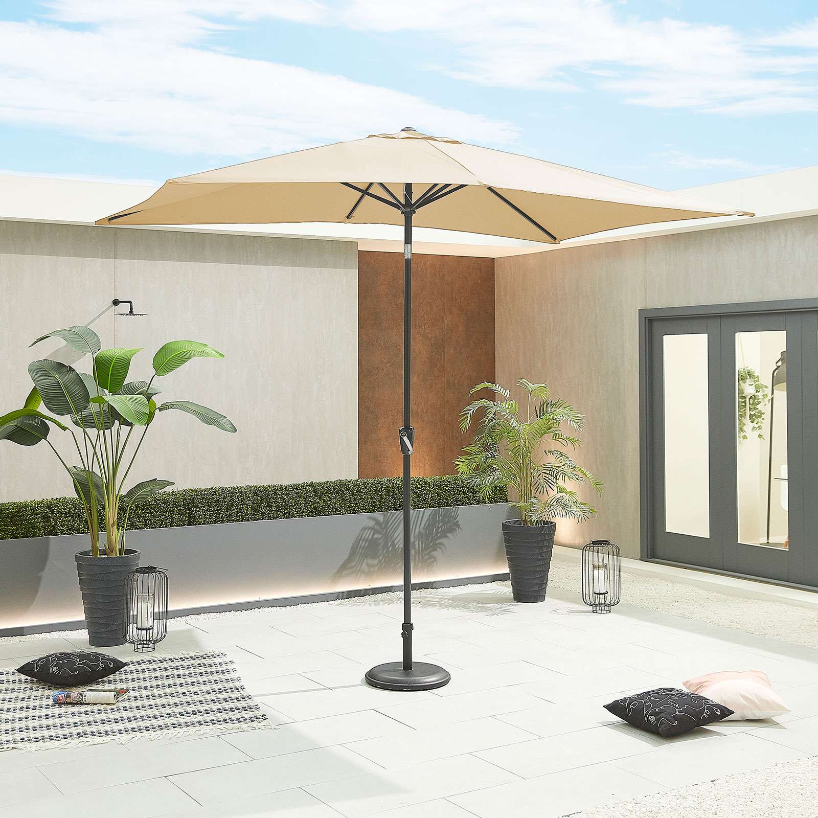 Nova <br> Antigua Aluminium Parasol 3m x 2m Rectangular Beige