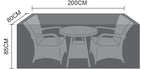 Nova <br> Bistro Set Cover 2 Seat Round