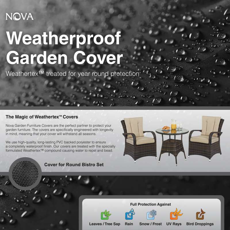 Nova <br> Bistro Set Cover 2 Seat Round
