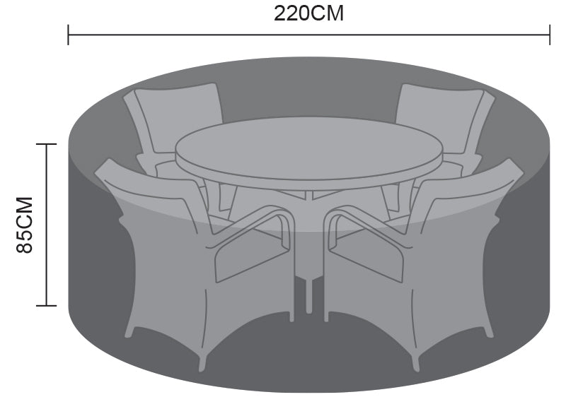 Nova <br> Dining Set Cover 4 Seat Round