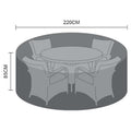 Nova <br> Dining Set Cover 4 Seat Round