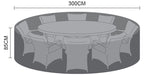 Nova <br> Dining Set Cover 8 Seat Round
