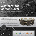Nova <br> Dining Set Cover 8 Seat Round