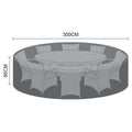Nova <br> Dining Set Cover 8 Seat Round