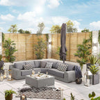 Nova <br> Galaxy LED Cantilever Parasol - 3m Square Grey - Including Base