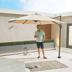 Nova <br> Apollo Cantilever Parasol 3m Round Beige